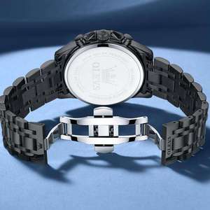   Montre homme originale 3653, montre à quartz, phase de lune, chronographe multifonctionnel, 30 m étanche, lumineuse - Product Image 4