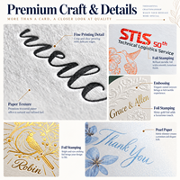 Cartes de visite professionnelles modernes personnalisées, papier d'art premium, gaufrage, découpe, design minimaliste, vente en gros, fabricant OEM, fournisseur d'usine, B2B