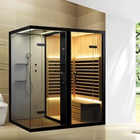 Baignoires de spa en cèdre canadien de luxe modernes avec sauna infrarouge en bois massif personnalisable par l'usine pour les villas-importées de Chine