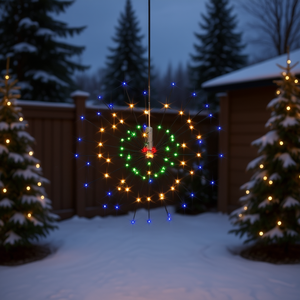 Luces Navideñas para Exteriores, Estilo Petardo, 7.9 Pulgadas, LED Multicolor, IP65, 280 Bombillas, para Decoración Navideña - Product Image 2