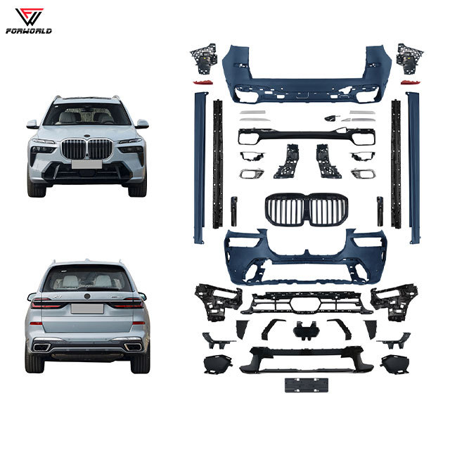 New High Quality for X7 G07 2023+ Front/Rear Bumper & Side Skirt Body Kit with Clips-Bolt-On Installation