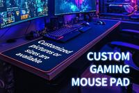 Tigerwings Grand tapis de souris de jeu RVB Lumière LED Surface lisse Anti-usure Bord cousu Base en caoutchouc antidérapante Caractéristique sans fil