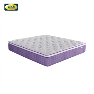 Matelas AIDI OEM/ODM 12 pouces en tissu, taille King, couleur violet, ressorts ensachés Bonnell, mousse à mémoire de forme hybride en gel - Product Image 2