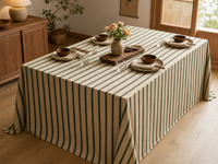 Nappe rayée personnalisée en tissu tissé pour la table à manger, la salle à manger, le restaurant, les banquets de mariage