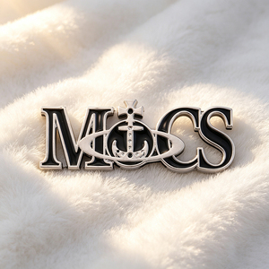 Custom Metal <b>Letter</b> Plate Tags Electroplated Brand Logo Engraved Labels for Clothing Accessories - Product Image 2