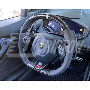 Replacement Carbon Fiber Steering <b>Wheel</b> Center <b>Trim</b> For Lamborghini Huracan LP580 LP610 EVO Performante Tecnica STO - Product Image 2