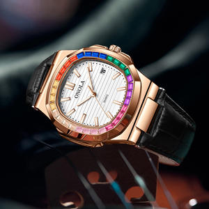 Reloj de Cuarzo de Lujo para Hombre ONOLA 3852CH, Correa de Cuero Vacuno y Aleación, Diseño Moderno, Resistente al Agua, Esfera con Manecillas de Cristal, Clásico - Product Image 4