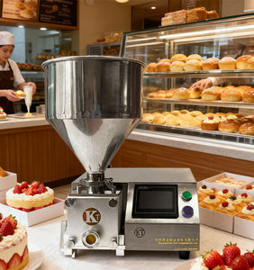 Machine de remplissage semi-automatique quantitative ZD200-D pour mousses et crèmes, machine de remplissage pour gâteaux à la mousse, équipement de boulangerie en pâtisserie - Product Image 3