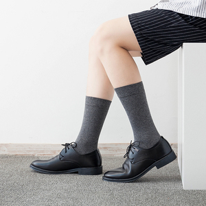 Pure <strong>Black</strong> Organic Cotton Bamboo <strong>Socks</strong> Manufacturer Gift for <strong>Men's</strong> Lengthen <strong>Socks</strong> Sublimation Design Mid Calf Business <strong>Socks</strong> - Product Image 3