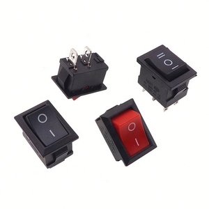 Red/Black Boat XL601-101 2-Pin 2-Speed 250VAC Power <b>Switch</b> 15*21mm Boat <b>Switch</b> KCD1 - Product Image 4