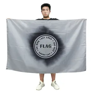 Cheap Advertising Flag Banner For Advertising Custom Logo Event Fabric Flag Display Digitally Printed Logo Commercial Logo Flag