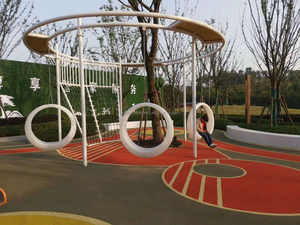 Famiglia gioco tempo di luna luminosa altalena giochi all'aperto per bambini da giardino patio altalene per il commercio all'ingrosso - Product Image 2