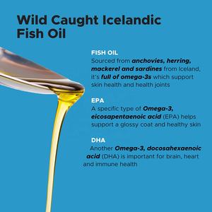 น้ำมันปลาแซลมอนสำหรับสุนัขโอเมก้า3น้ำมันปลาสำหรับสุนัขและแมวผลิตภัณฑ์เสริมผิวหนังและขน-EPA + DHA รองรับผิวภูมิคุ้มกันข้อต่อและหัวใจ - Product Image 4
