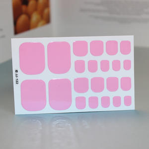 Autocollants pour ongles de pieds en gel semi-durcis, sans <span class=keywords><strong>lampe</strong></span> UV, bandes de gel pour ongles de pieds, emballage personnalisé, vente en gros d'art des ongles - Product Image 6
