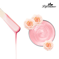 Cire dure rose bio en granulés 400g pour l'épilation professionnelle du visage et du maillot, parfumée à la rose, en vrac, conditionnement OEM