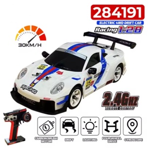 WLtoys 284019 284019-A Voiture RC de drift 1/28 avec gyroscope amélioré, 4 roues motrices, haute vitesse, modèle radiocommandé 2.4G, véhicule de course de drift, mini cadeau - Product Image 2