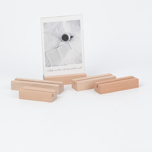 Base de Madera Personalizada para Tarjetas de Visita, Artesanía en Madera de Haya, Base Creativa de Madera - Product Image 3