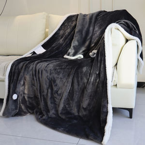 Sherpa polaire doux plus chaud électrique chauffé jeter/sur la couverture couverture d'hiver corps chauffant sur la couverture - Product Image 2