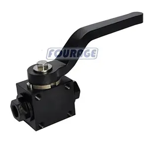 Valvola di intercettazione della linea del freno NPT da 1/8 "in alluminio Billet Fourage