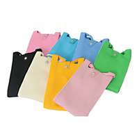 Sac bandoulière tricoté couleur unie 2026 tendance, mini pochette pour téléphone portable, sac de voyage en polyester Keyjoy, idéal pour les boutiques de cadeaux