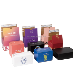 Caja de correo de papel corrugado de tamaño personalizado Caja de papel Kraft blanca impresa <span class=keywords><strong>SHEIN</strong></span> Tiktok Startup Packaging Tear-off Zipper Carton - Product Image 2