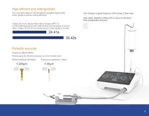 Cirugía Ósea Piezoeléctrica Baolai MPT1 Ultracirugía Dental con Pantalla Táctil de 7 Pulgadas y Pieza de Mano LED - Product Image 3