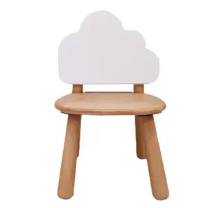 Montessori Kindergarten Furniture Chair Kindergarten Nursery Kids Wooden Chair Baby Daycare Sitting Chair For Study