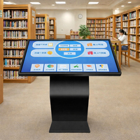 Kiosco con Pantalla Táctil en Forma de K, con Soporte para Suelo, WiFi Interactivo, Señalización Digital LCD de 86 Pulgadas, Pantalla Publicitaria para Centros Comerciales