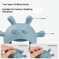 Anneau de dentition pour bébé en silicone, doux et rebondissant, stérilisable à l'eau bouillante, idéal pour apaiser les nouveau-nés pendant la période de dentition