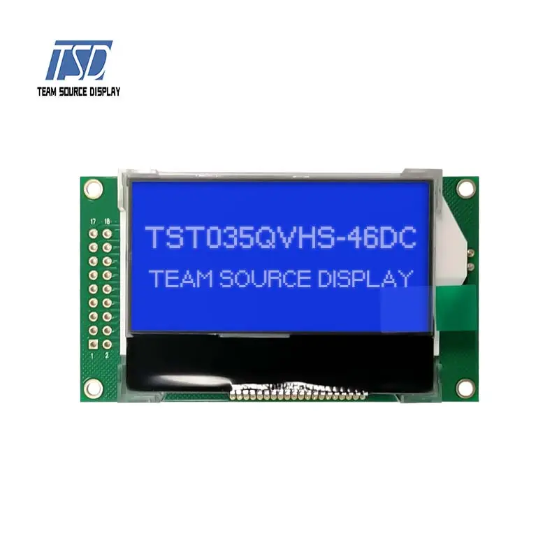 TSD Team source display TSG12864-1185 128*64 dots lcd with pcb board with pin connection FSTN display
