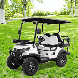 Voiturette de golf électrique tout-terrain 4 places à batterie lithium avec éclairage LED haute vitesse pour chemins non publics - Product Image 1