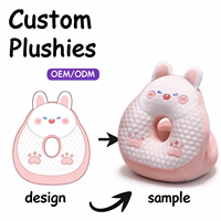 Peluche de haute qualité avec oreiller de cou en coton PP, motif dessin animé mignon et animal en peluche doux, idéal pour les siestes au bureau