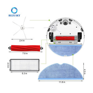 Sacs à poussière pour aspirateur <span class=keywords><strong>Robot</strong></span> Xiaomi Roborock <span class=keywords><strong>S7</strong></span> + T7S T7 plus T7S plus, accessoires de pièces détachées - Product Image 2
