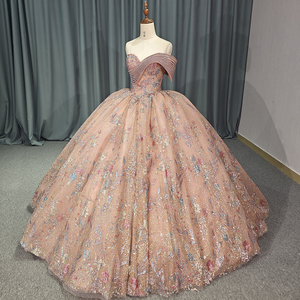 Jancember 6807 Chic une épaule Empire soirée paillettes brillantes robes en dentelle - Product Image 1