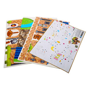 Gioco <span class=keywords><strong>Puzzle</strong></span> 3D Creativo Fai-da-Te con Cartone Grigio per Bambini, Modello Educativo da 51-<span class=keywords><strong>100</strong></span> Pezzi - Product Image 3