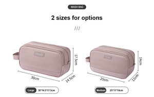 Nueva bolsa de lavado con excelente separación entre seco y húmedo, bolsa de almacenamiento de cosméticos de gran capacidad, bolsa de maquillaje de gran capacidad con sensación de alta gama. - Product Image 6