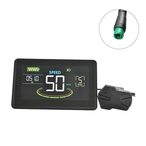 Hình Ảnh Mới V20 <span class=keywords><strong>Ebike</strong></span> H6C Đầy Màu Sắc <span class=keywords><strong>LCD</strong></span> Đồng Hồ Tốc Độ Hiển Thị Meter 24V-60V Với USB UART Cho Xe Đạp Điện (5pin) Với Switch & Mã - Product Image 4