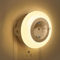 Veilleuse intelligente à économie d'énergie avec capteur de lumière Appliques murales Décoration intérieure intelligente avec interrupteur manuel