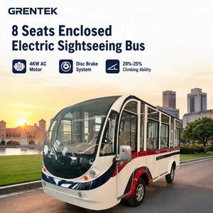 Autobús Eléctrico Turístico GRENTEK de 8 Asientos, Motor de CA de 4KW, Sistema de Frenos de Disco, Capacidad de Subida del 20%-25%, No Público - Product Image 2