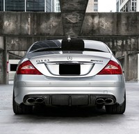 Diffuseur de pare-chocs arrière en fibre de carbone véritable pour Mercedes Benz CLS-Class CLS55 AMG CLS63 AMG W219 2004-2010