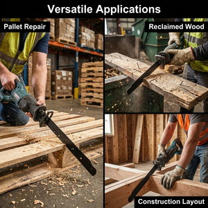 Lame per Sega a Movimento Alternato DLDT Industrial OEM Bianche da 8'' Tipo <span class=keywords><strong>Lenox</strong></span> per Demolizione Pallet in Legno, Bimetalliche con 80 Denti per Smontaggio e Riparazione - Product Image 3