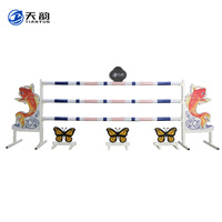 Outil d'entraînement équestre essentiel d'obstacles de Style occidental de saut de course de chevaux en aluminium de PVC professionnel personnalisé de la Chine