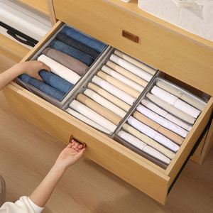 Organisateur de vêtements pliable pour placard, tiroir de rangement lavable pour vêtements, jeans, sous-vêtements, boîte de rangement - Product Image 6