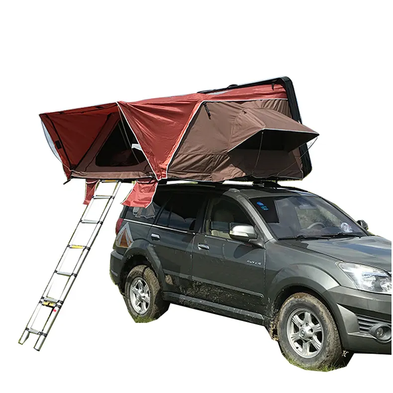 Hochwertiges Aluminium auto im Freien Dachzelt Camping 2-3 Personen Dachzelt Soft shell