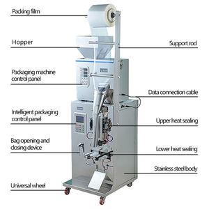 New Condition Electric Vertical Packing Machine Automatic Powder Food & Wood Pouches Packaging PLC & Motor <b>Engine</b> Bearing - Product Image 2