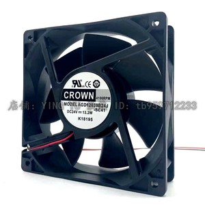 Ventilateur de refroidissement Crown AGD12038B24J 24V DC 13.2W 4100RPM pour utilisation avec onduleur - Product Image 2