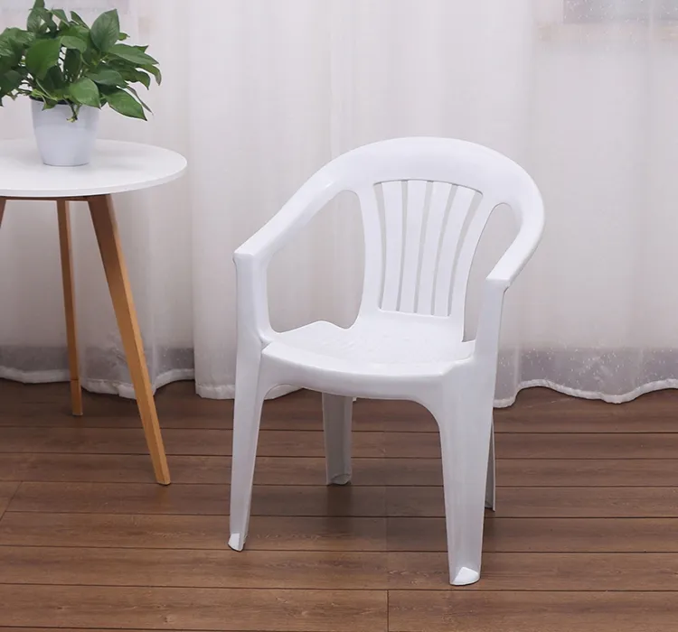 Wholesale Air Armchair White Stackable Patio Garden Outdoor Plastic Chairs Plastic Beach Chair