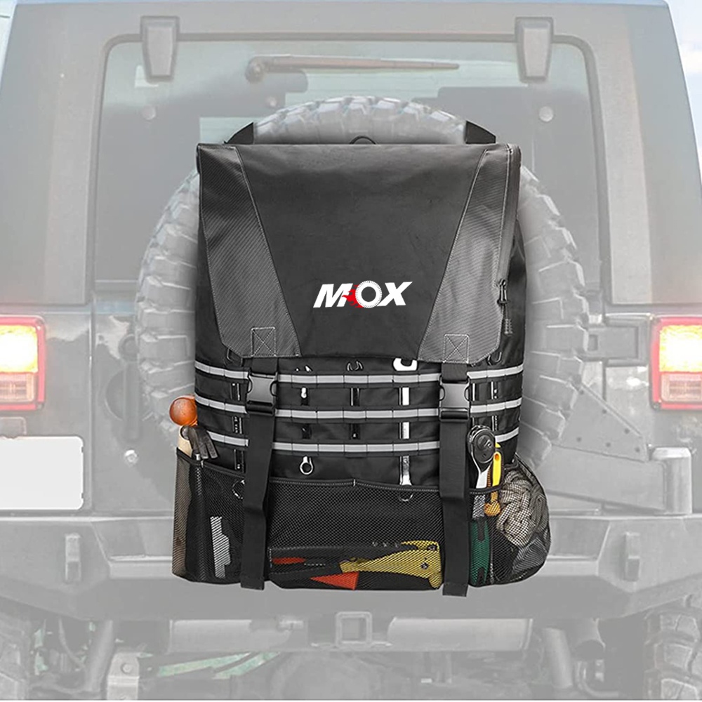 Heavy Duty Tool Organizers Trunk Cargo Bags Spare Tire Trash Storage Bag For JW JK TJ YJ Luggage Multi-Pockets Backpack