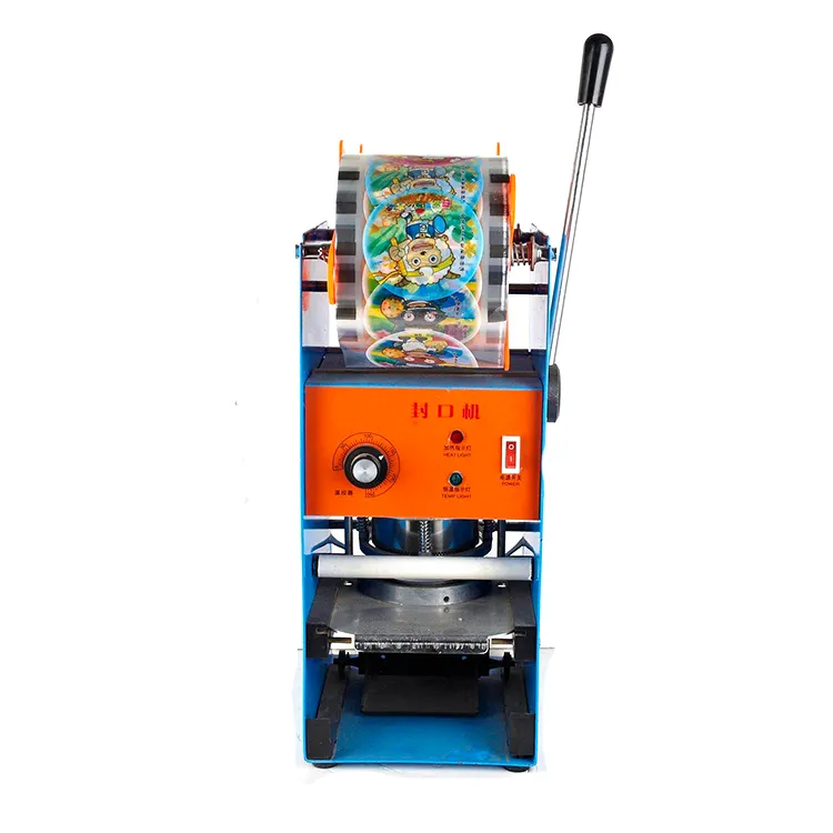 2020 nouvelle haute plate-forme main presse semi-automatique en plastique tasse scellant machine