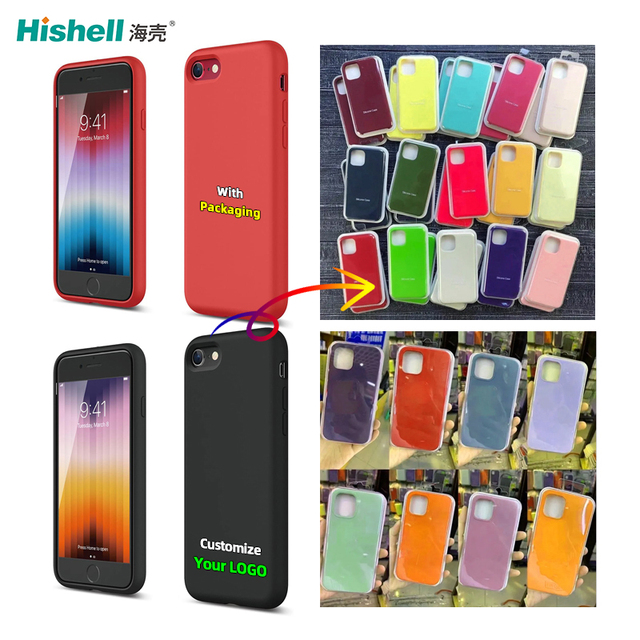 Custom Logo Shockproof for Apple iPhone Se Silicone Case for iPhone 7 8 SE 17 18 Case Silicone Phone Case
